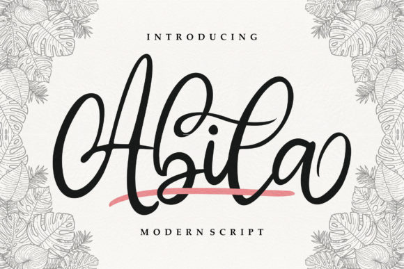 Abila Font: Delicate Handwritten Script for Elegant Campaigns