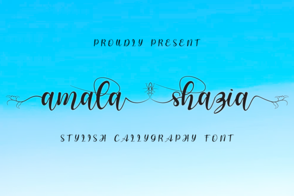 Amala Shazia: A Romantic Script Handwritten Font for Elegant Branding