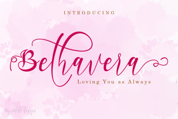 Bethavera Font for Creative Projects