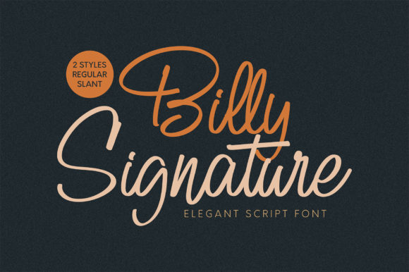 Billy Signature: The Elegant Script Handwritten Font You’ll Reach For First