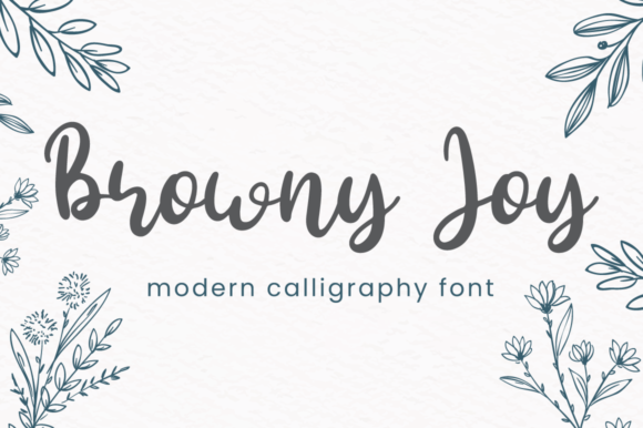 Browny Joy Script Handwritten Font for Elegant Campaigns