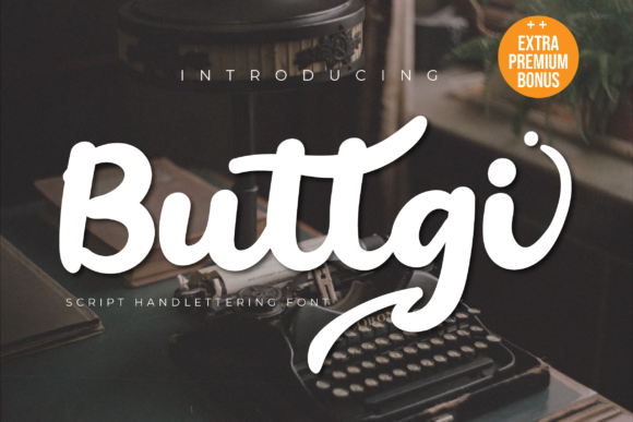 Buttgi: A Flowing Script Font