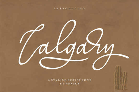 Calgary Font: A Flowing Handwritten Typeface for Elegant Branding