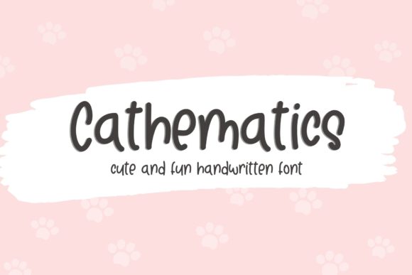 Cathematics Script Handwritten Font for Makers