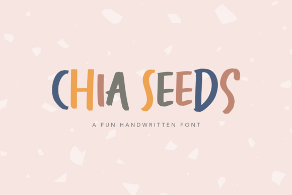 Chia Seeds Font for Creative Design