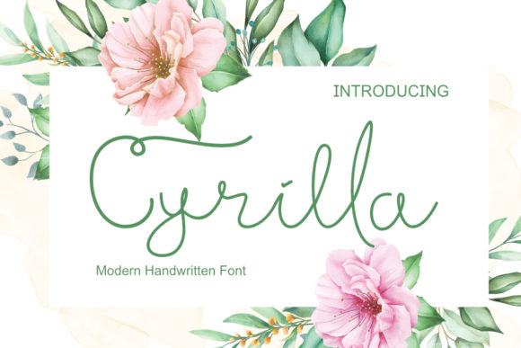 Cyrilla: A Script Handwritten Font