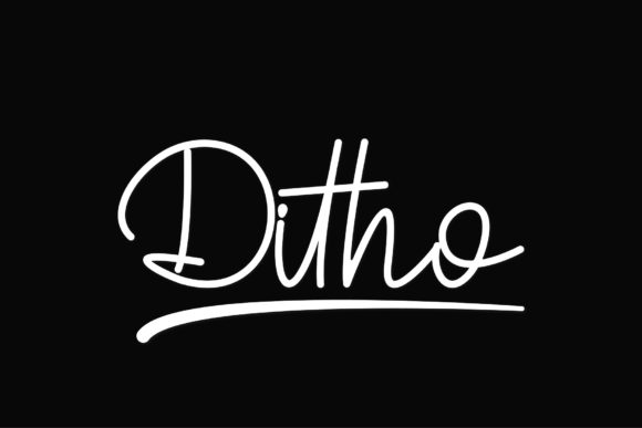 Ditho: A Sweet Handwritten Font