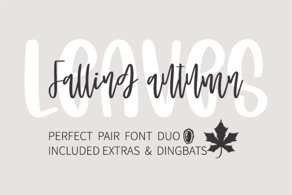 Falling Autumn Leaves Font for Warm, Memorable Branding