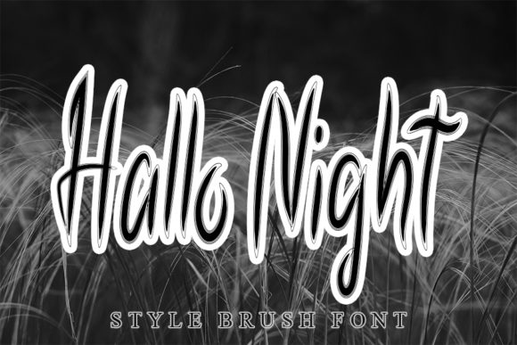 Hallo Night: A Flowing Handwritten Font for Elegant Branding