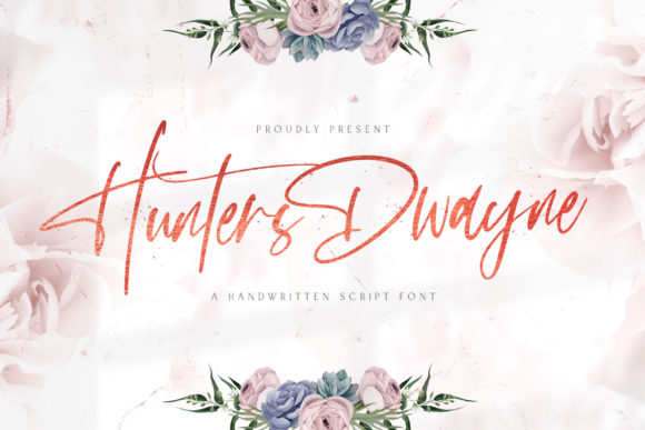 Hunthers Dwayne: A Delicate Script Handwritten Font for Elegant Branding