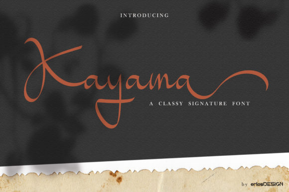 Kayama Script Handwritten Font for Elegant Campaign Design