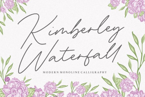 Kimberley Waterfall Font for Timeless Handwritten Branding