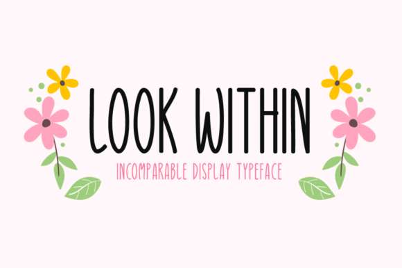 Look Within Font: A Tall & Thin Script Handwritten Typeface