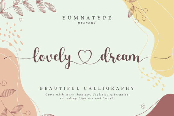 Lovely Dream: A Romantic Script Handwritten Font for Thoughtful Design