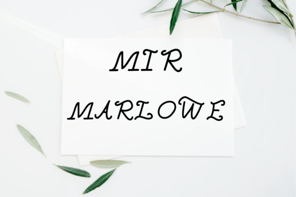 Mir Marlowe: A Script Handwritten Font for Thoughtful Editorial Design