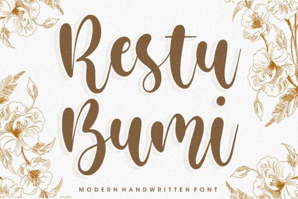Restu Bumi Font: A Timeless Script Handwritten Typeface for Elegant Branding