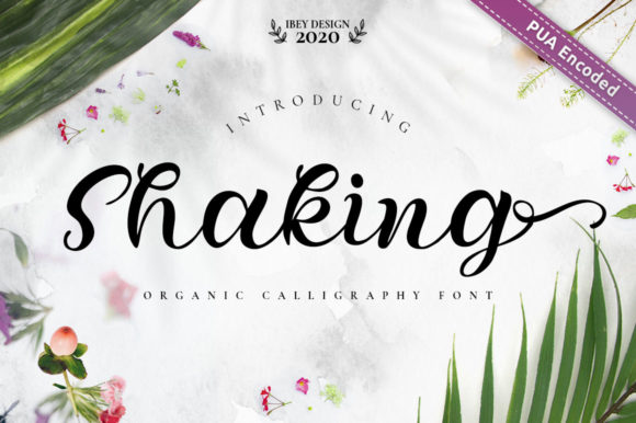 Shaking: Elegant Script Handwritten Font for Digital Branding
