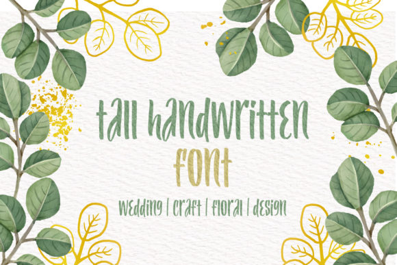 Tall Handwritten Font for Elegant Handmade Brands