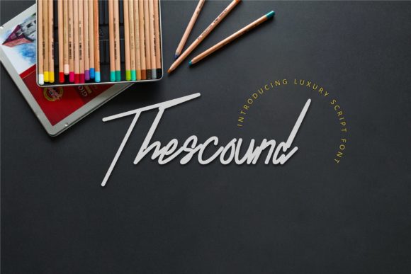 Thescound: A Premium Script Handwritten Font for Scroll-Stopping Brand Content