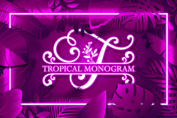 Tropical Monogram: A Script Handwritten Font for Elegant Digital Branding