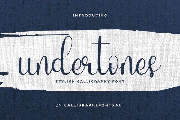 Undertones: A Script Handwritten Font for Elegant Editorial Design
