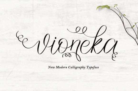 Vioneka Script Handwritten Font for Elegant Creative Projects